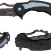 S-TEC Karambit Linerlock A/O Blue Damascus Knife