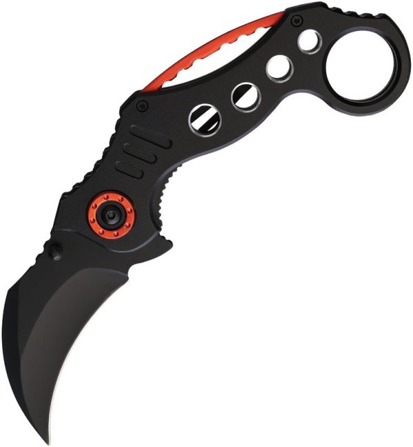 S-TEC Karambit Linerlock A/O Red Black Knife