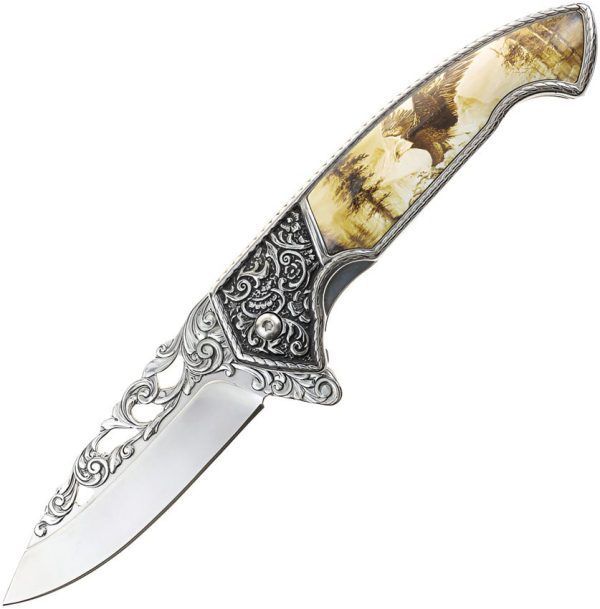 S-TEC Wildlife Framelock A/O Eagle - Assisted Opening