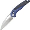 Defcon Recon Axis Lock Blue Folding Knife M390 Titanium