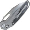 Defcon Recon Axis Lock Gray M390 Folding Knife Titanium