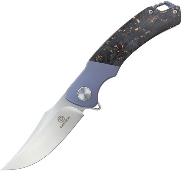 Defcon Condor Framelock Knife - Blue Titanium M390