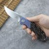 Defcon Condor Framelock Knife - Blue Titanium M390