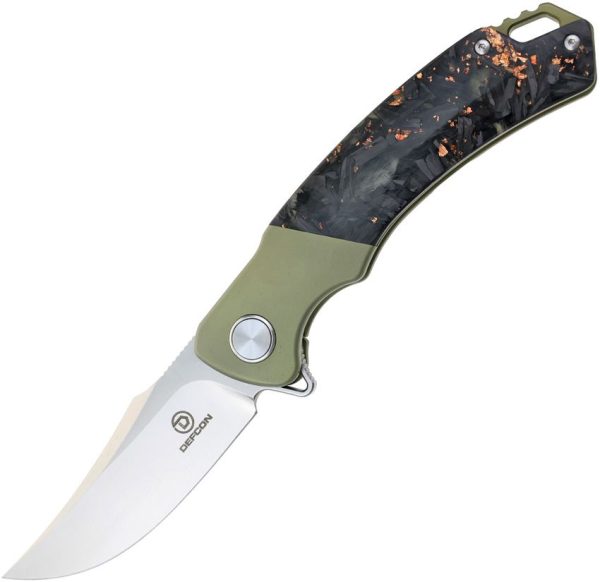 Defcon Condor Framelock Knife - Green Titanium M390