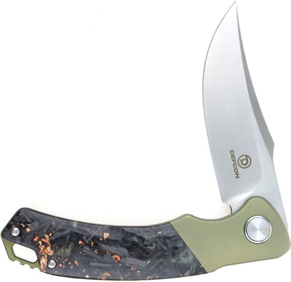 Defcon Condor Framelock Knife - Green Titanium M390