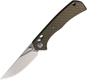 STTS023.jpg S-TEC Axis Lock Carbon Fiber Folding Knife D2 Steel Gold