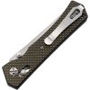 S-TEC Axis Lock Carbon Fiber Folding Knife D2 Steel Gold