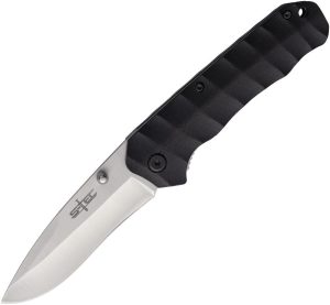 S-TEC Linerlock Black G10 3 inch