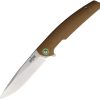 S-TEC Linerlock Brown Folding Knife 14C28N Sandvik Steel