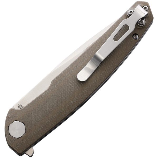 S-TEC Linerlock Kangaroo Folding Knife 14C28N Sandvik Blade