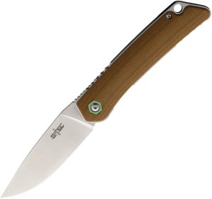 S-TEC Linerlock - Brown G10 14C28N