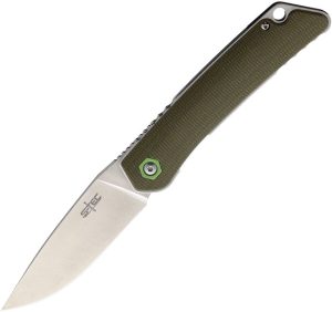 S-TEC Linerlock - Green G10 14C28N