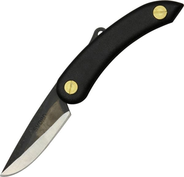 SV143.jpg Svord Mini Peasant Black Polypropylene Fixed Blade