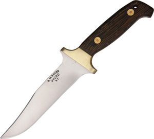 Svord 280 Bowie Fixed Blade Knife 15N20 Steel Wenge Wood