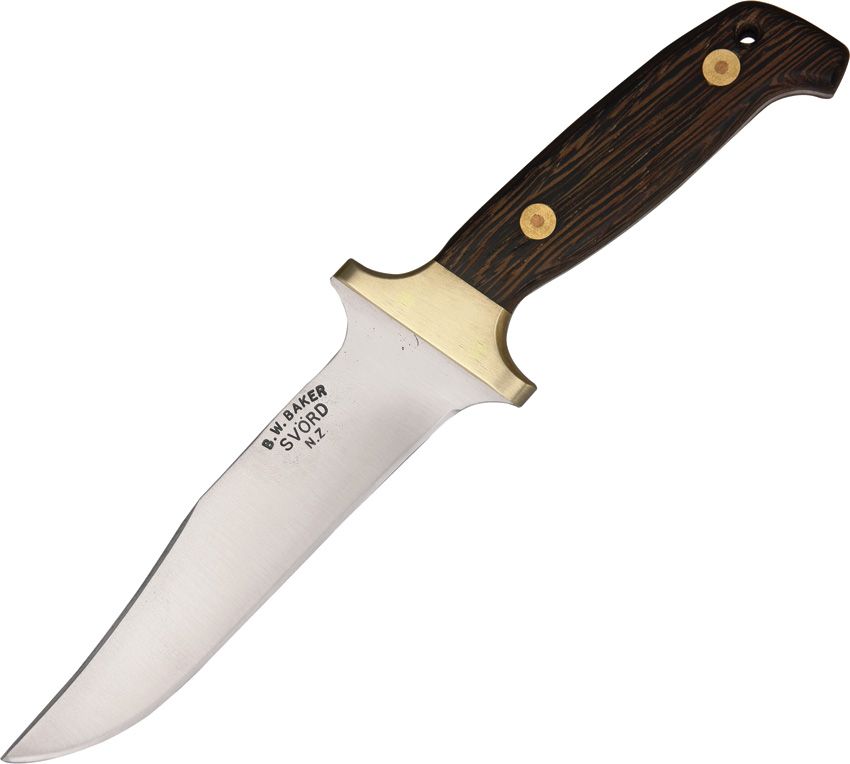 SV280BW.jpg Svord 280 Bowie 6.5" 15N20 Steel Wenge Wood Fixed Blade Knife