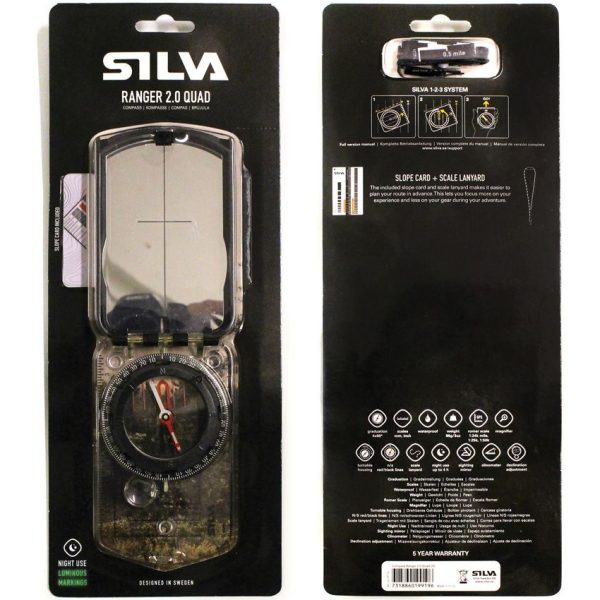 Silva Ranger 2.0 Quad Compass Waterproof Navigation Tool