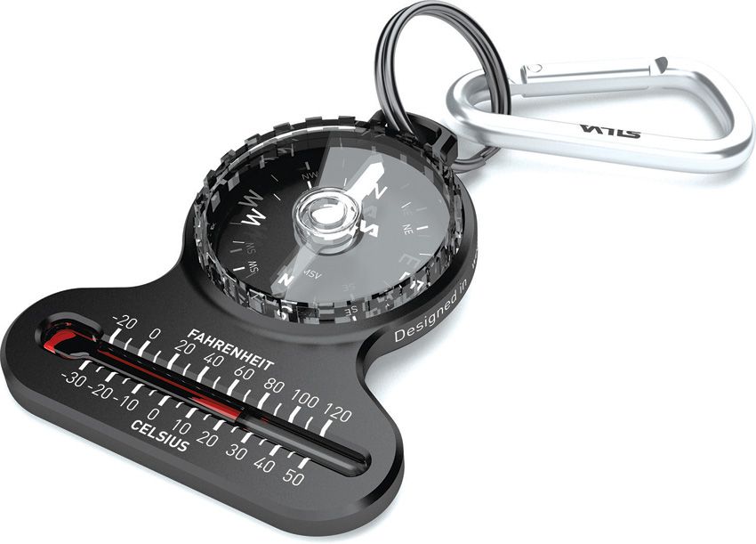 Silva Pocket Compass with Thermometer and Carabiner