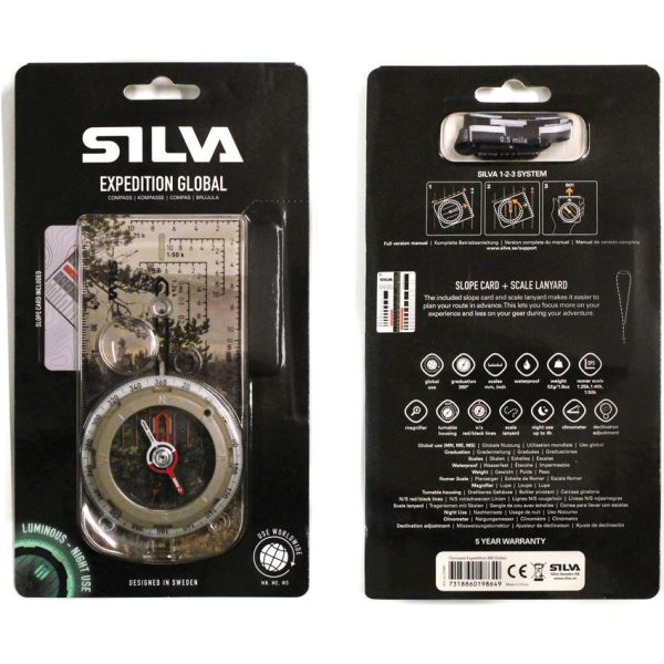 Silva Expedition Global Compass 545010 Map Navigation Tool