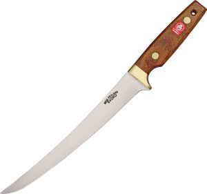 Svord Deluxe Fish Fillet Fixed Blade Knife 9" Mahogany Handle
