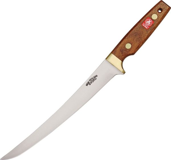 Svord Deluxe Fish Fillet Fixed Blade Knife 9" Mahogany Handle
