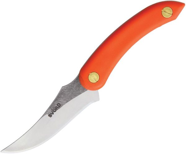Svord AM Kiwi Fixed Blade 3.5" 15N20 Steel Orange Handle