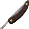 Svord Peasant Knife Damascus Folding Knife Brown Wood 3in Blade