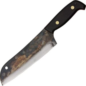 Svord Santoku Fixed Blade Knife 7.5" Swedish Steel Black Handle