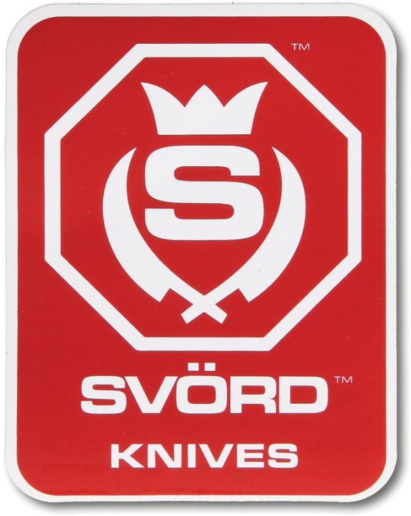 Svord Small Vinyl Sticker Red and White