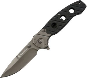 Smith & Wesson Linerlock Gray Titanium G10 Handle