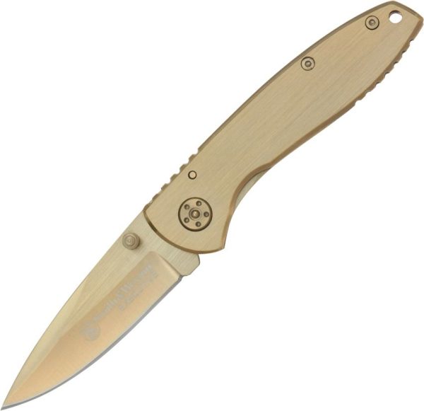 Smith & Wesson Executive Gold Framelock Knife
