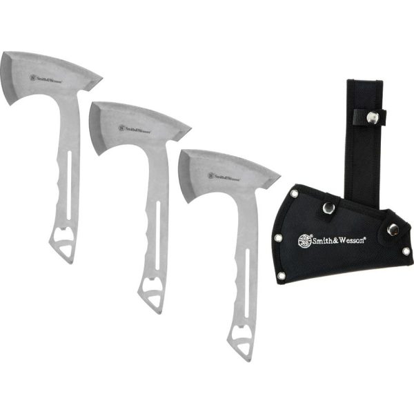 Smith & Wesson Hawkeye Throwing Axe Set 3-Piece Stainless