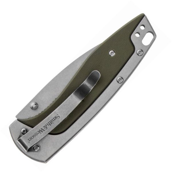 Smith & Wesson Freighter Linerlock - Green G10 Inlay