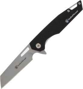 SW1122568.jpg Smith & Wesson Sideburn Linerlock Folding Knife Black G10 3" Blade