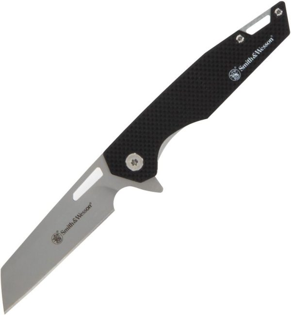 Smith & Wesson Sideburn Linerlock Folding Knife Black G10 3" Blade