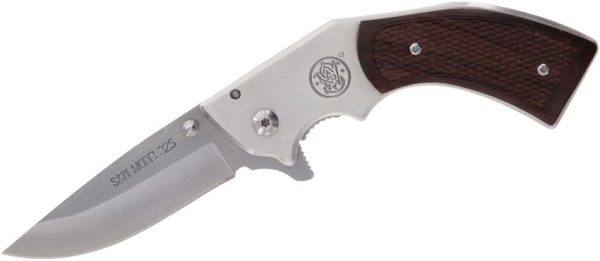 Smith & Wesson Revolver Framelock Folding Knife 3" Stainless