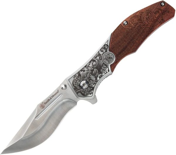 SW1193150.jpg Smith & Wesson Unwavered Linerlock Folding Knife Wood Handle