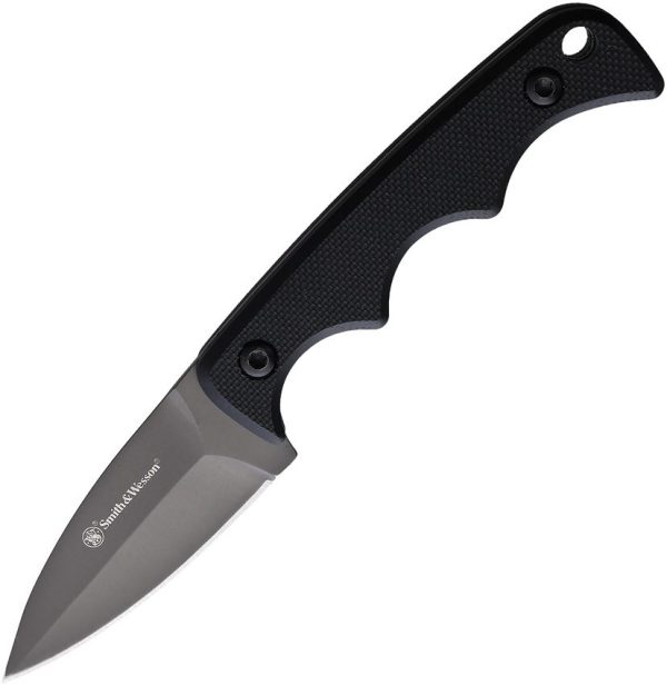 Smith & Wesson H.R.T. Spear Point Neck Knife with Sheath