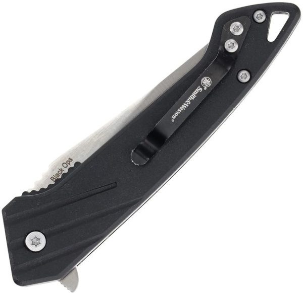 Smith & Wesson Black Ops Recurve Linerlock - Black