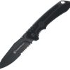 Smith & Wesson Special Ops Linerlock Serrated - Black