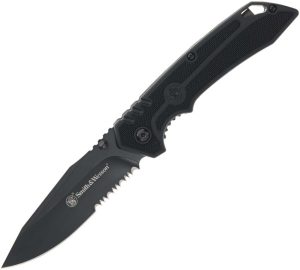Smith & Wesson Special Ops Linerlock Serrated - Black