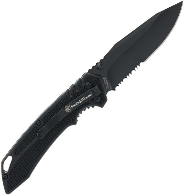 Smith & Wesson Special Ops Linerlock Serrated - Black