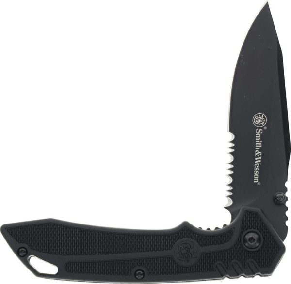 Smith & Wesson Special Ops Linerlock Serrated - Black