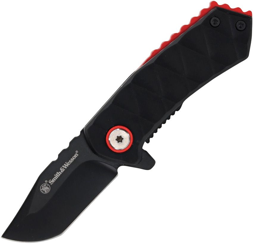 Smith & Wesson 24/7 Spring Assist Folding Knife Black 1.9in