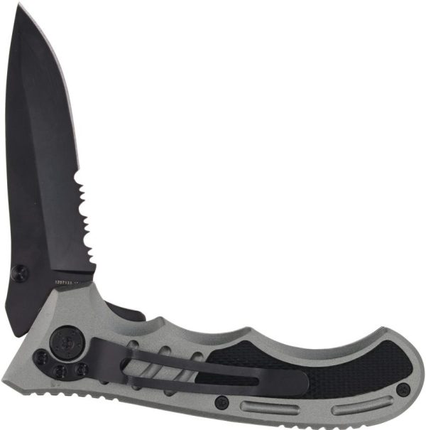 Smith & Wesson Extreme Ops Linerlock Gray Serrated