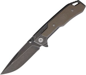 SW609W.jpg Smith & Wesson Framelock - Black Stonewash