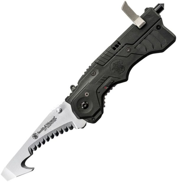 SW911N.jpg Smith & Wesson Rescue Linerlock Assisted Opening Folding Knife