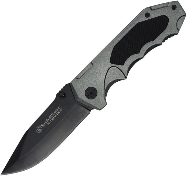 Smith & Wesson Extreme Ops Linerlock - Gray Aluminum