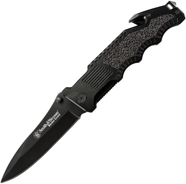 SWBG1.jpg Smith & Wesson Border Guard Folding Knife 7Cr17 Black Aluminum