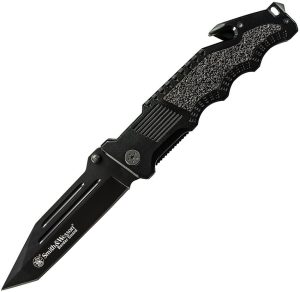 SWBG2T.jpg Smith & Wesson Border Guard Linerlock - Black Tanto