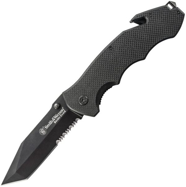 SWBG6TS.jpg Smith & Wesson Border Guard II Folding Knife 4.25" Tanto Blade